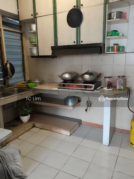 Kitchen with cabinet