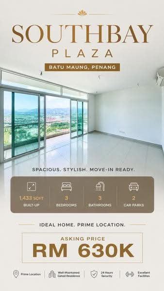 Kondominium untuk Dijual di Southbay Plaza - Gary Goh - Living Room - PropertyGuru.com.my