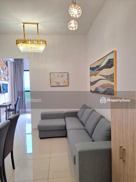 Service Residence for Rent at Zentro Residences Serviced Apartment - Wilson . - Living Room - PropertyGuru.com.my