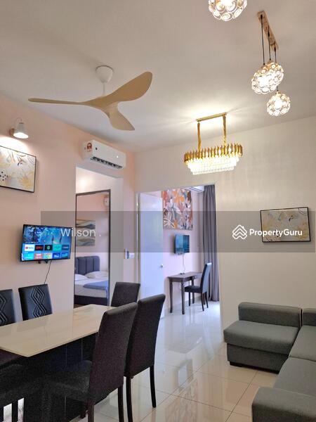 Service Residence for Rent at Zentro Residences Serviced Apartment - Wilson . - Living Room - PropertyGuru.com.my