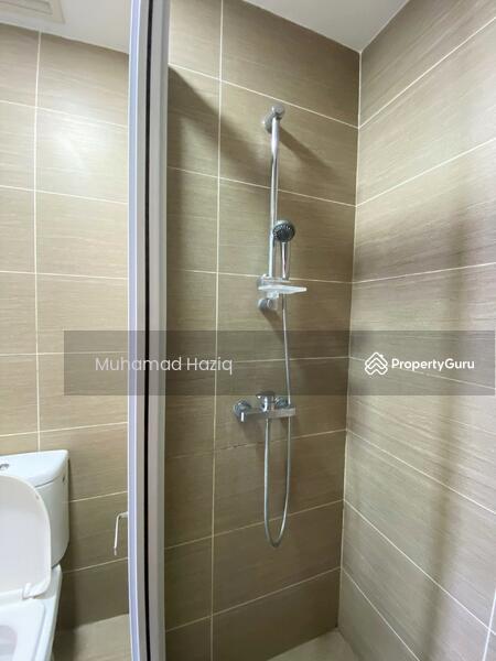 Bathroom with built-in heaters
