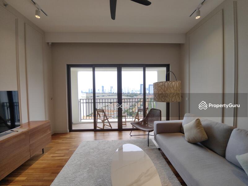 Service Residence for Sale at Straits Residences - Irene Goh - Living Room - PropertyGuru.com.my