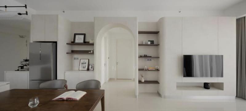 Kediaman Servis untuk Dijual di Atwater : Service Residences - Leon Yap - Living Room - PropertyGuru.com.my