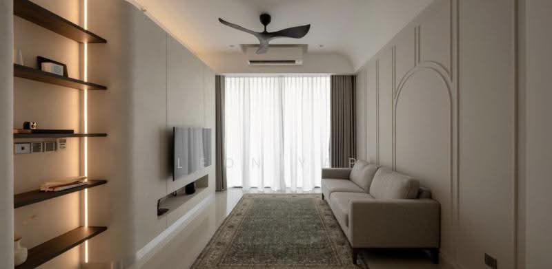 Kediaman Servis untuk Dijual di Atwater : Service Residences - Leon Yap - Living Room - PropertyGuru.com.my