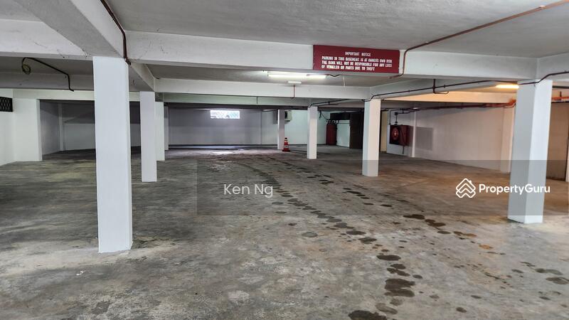 basement carpark  - under refurbishment