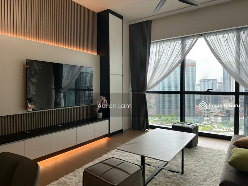 Service Residence for Rent at TRX Residences - Aaron Lam - Living Room - PropertyGuru.com.my
