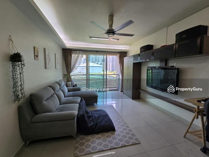 Service Residence for Sale at Solaris Dutamas - Sherry Lee - Living Room - PropertyGuru.com.my