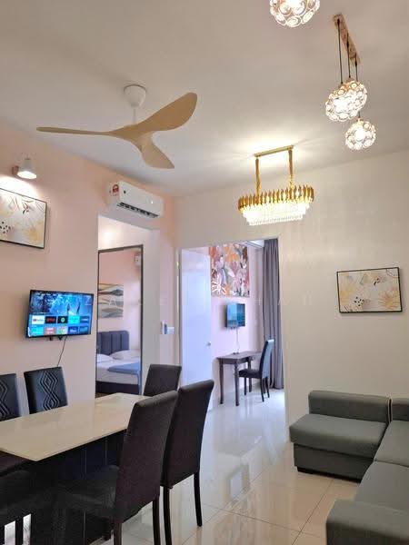 Service Residence for Rent at Zentro Residences Serviced Apartment - Zakee Chan - Living Room - PropertyGuru.com.my