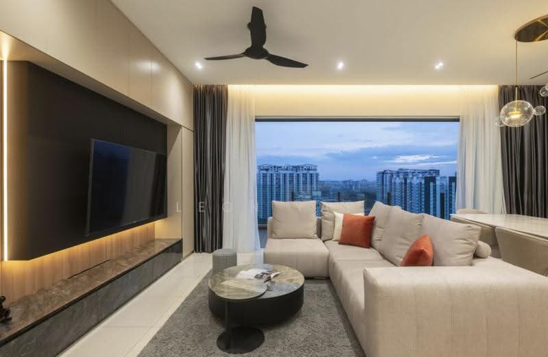 Kediaman Servis untuk Dijual di The Rosewoodz @ Bukit Jalil - Leon Yap - Living Room - PropertyGuru.com.my