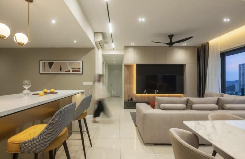 Kediaman Servis untuk Dijual di The Rosewoodz @ Bukit Jalil - Leon Yap - Living Room - PropertyGuru.com.my