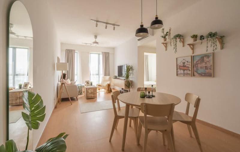 Kediaman Servis untuk Dijual di Skyluxe On The Park Bukit Jalil - Leon Yap - Living Room - PropertyGuru.com.my