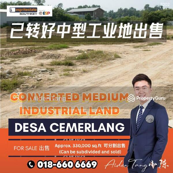 Untuk Dijual Desa Cemerlang Medium Industrial Land