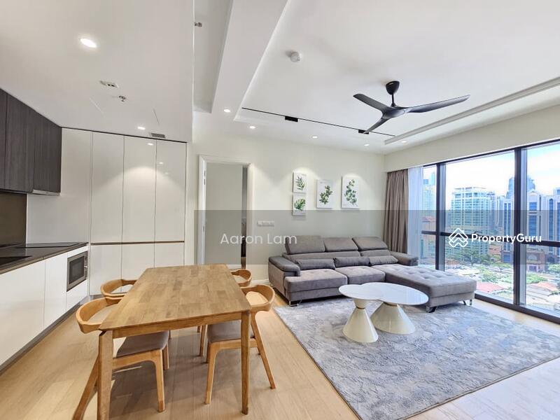 Service Residence for Rent at TRX Residences - Aaron Lam - Living Room - PropertyGuru.com.my
