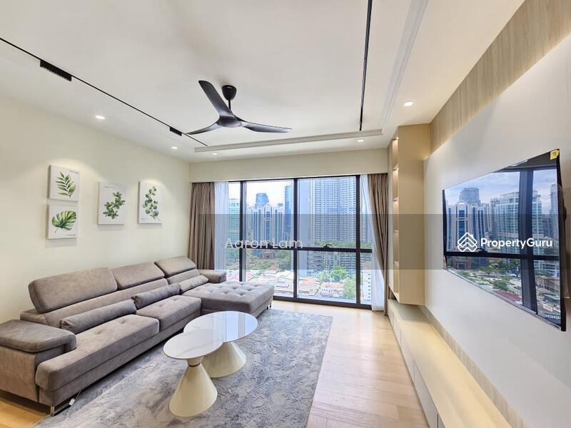 Service Residence for Rent at TRX Residences - Aaron Lam - Living Room - PropertyGuru.com.my