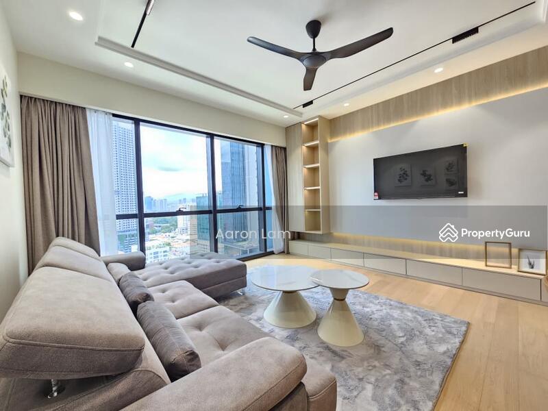 Service Residence for Rent at TRX Residences - Aaron Lam - Living Room - PropertyGuru.com.my