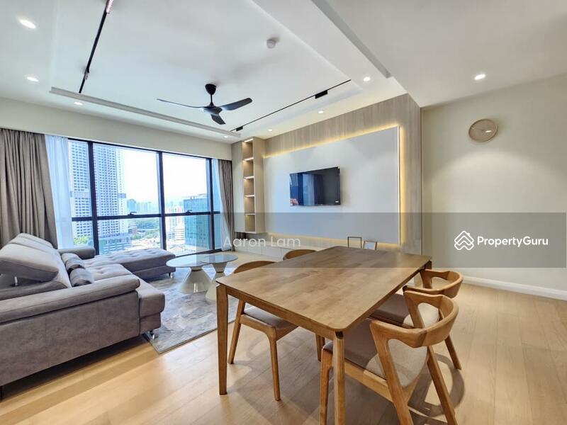 Service Residence for Rent at TRX Residences - Aaron Lam - Living Room - PropertyGuru.com.my