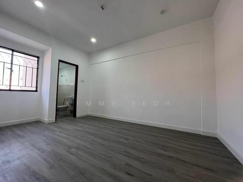 Master bedroom with bathroom