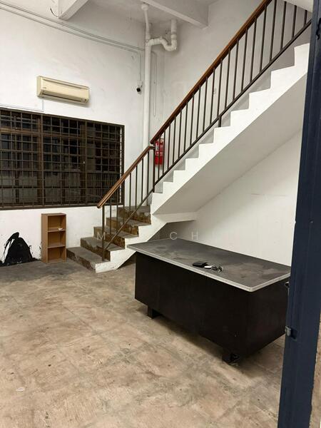 Stairway to Upper Floor Office