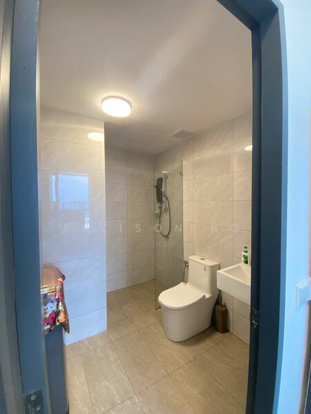 Bathroom with water heater