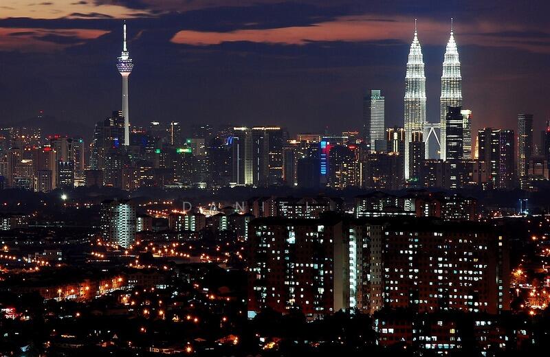 kl city night view