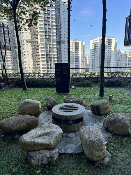 Camp fire terrace