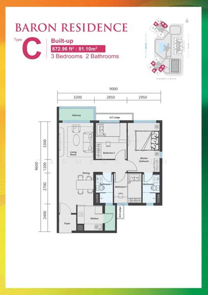 Untuk Disewa Baron Residence @ Lake City