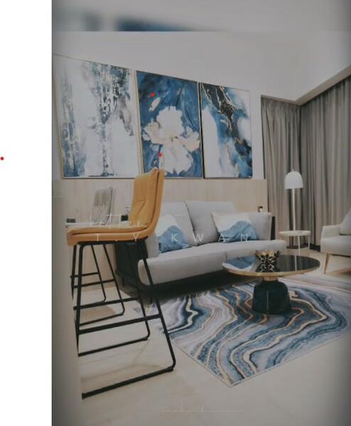Service Residence for Rent at Star Residences Two - T.Y Kwan - Living Room - PropertyGuru.com.my