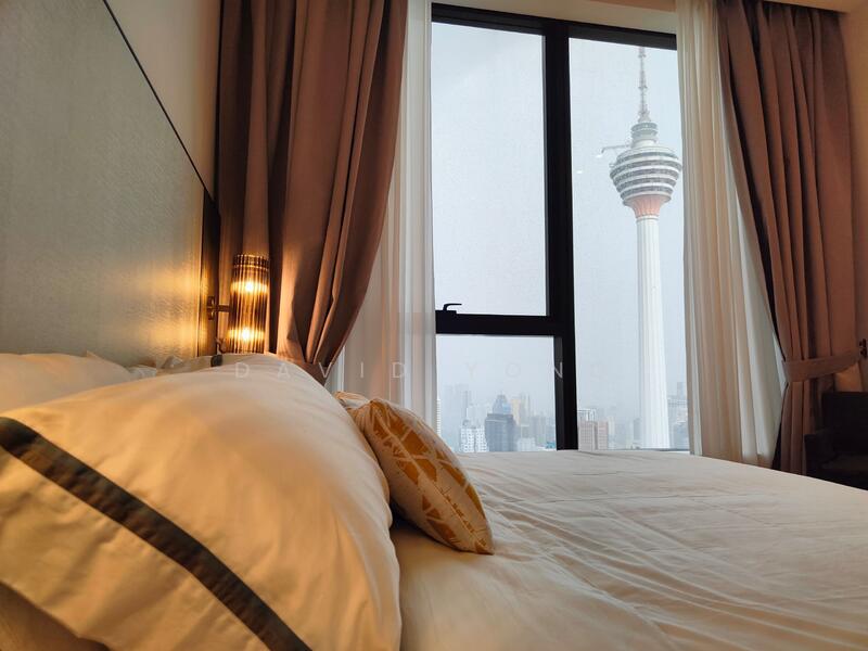 studio - master bedroom with KL Tower
