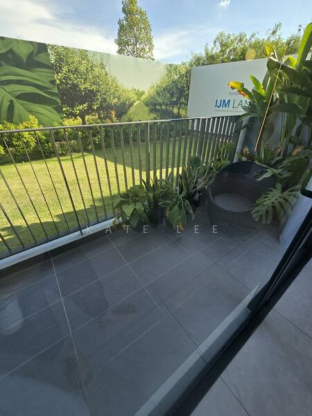 Balcony @ 1st floor outside the living r