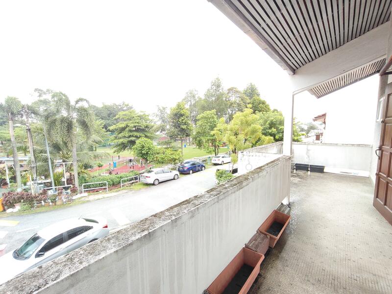 Wide Balcony Facing Garden