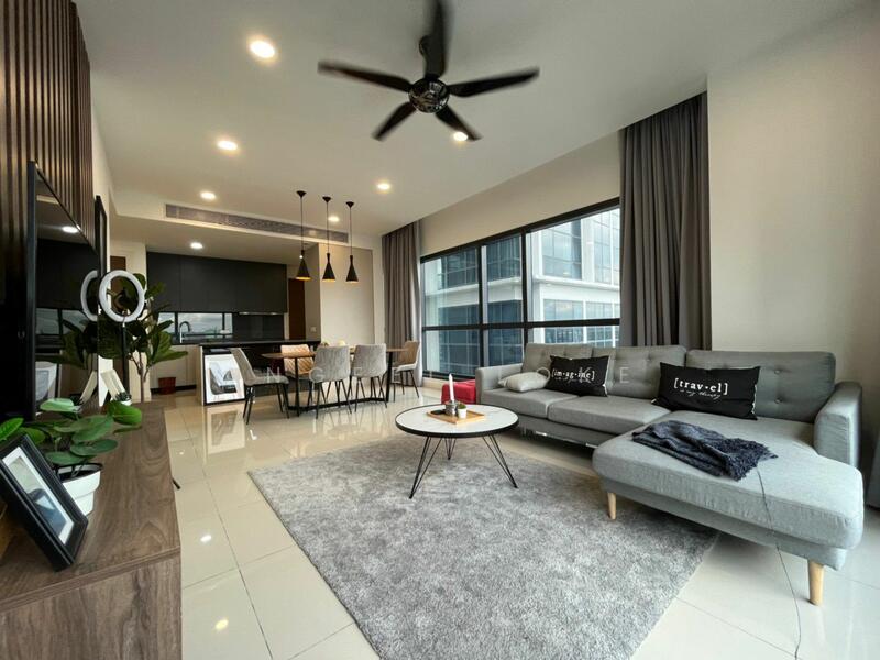 Service Residence for Sale at Aria - Angeel Loke - Living Room - PropertyGuru.com.my