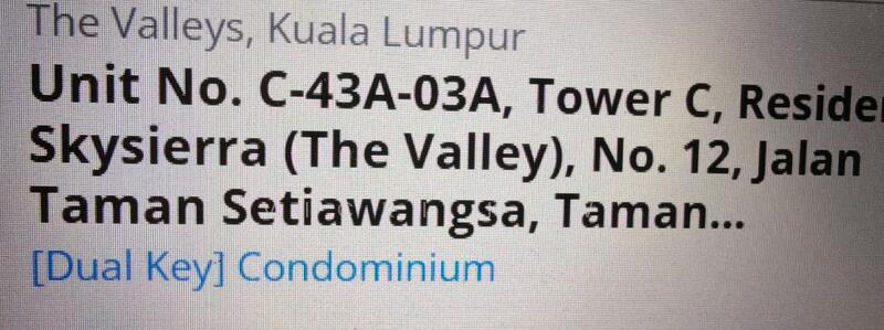Untuk Dijual - The Valley Residences @ SkySierra