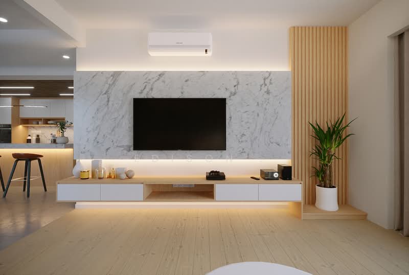 Kediaman Servis untuk Disewa di The Manor - Edison . - Living Room - PropertyGuru.com.my