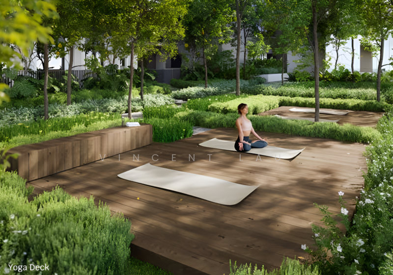 Servis Apartment untuk Dijual di Stellaris @ Riana Dutamas - Vincent Lau - Outdoor Yoga Deck - PropertyGuru.com.my