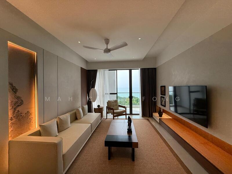 Kondominium untuk Dijual di The Marin at Ferringhi - Mah Chon Fong - Living Room - PropertyGuru.com.my