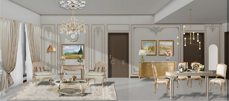Servis Apartment untuk Dijual di Golden Crown Residence - Wallace Yap - Living Room - PropertyGuru.com.my