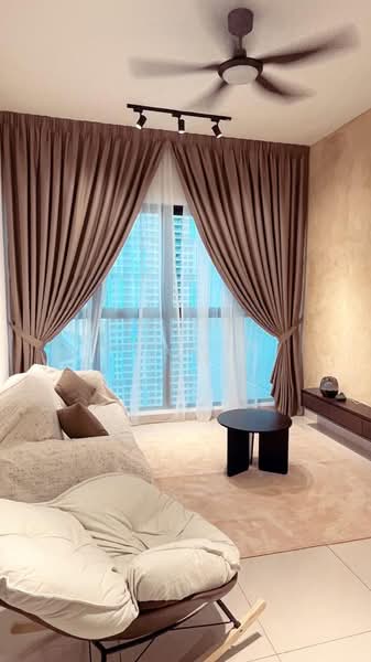 Servis Apartment untuk Disewa di Trion 2 @ KL - Shi Xin Kim - Living Room - PropertyGuru.com.my
