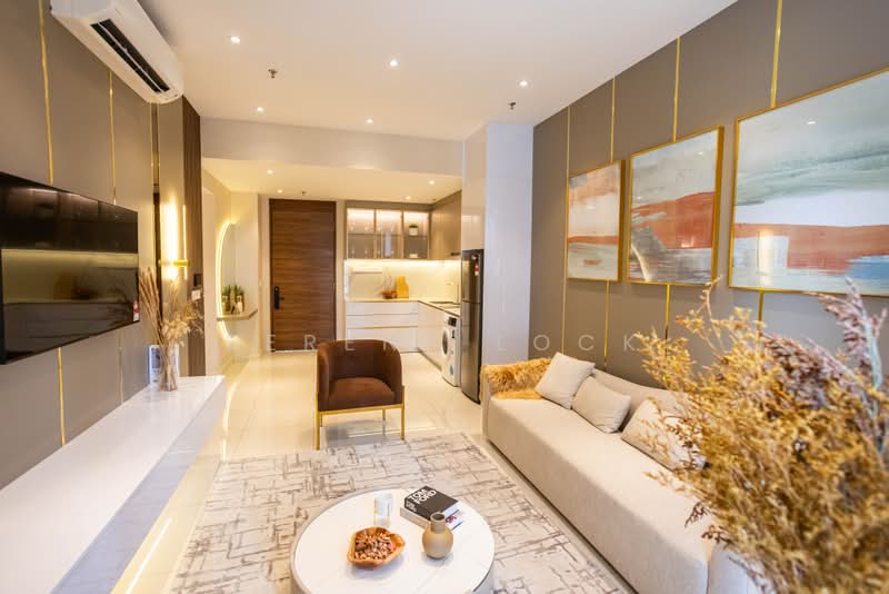 Service Residence for Sale at Golden Crown Residence - Serene Lock - Living Room - PropertyGuru.com.my