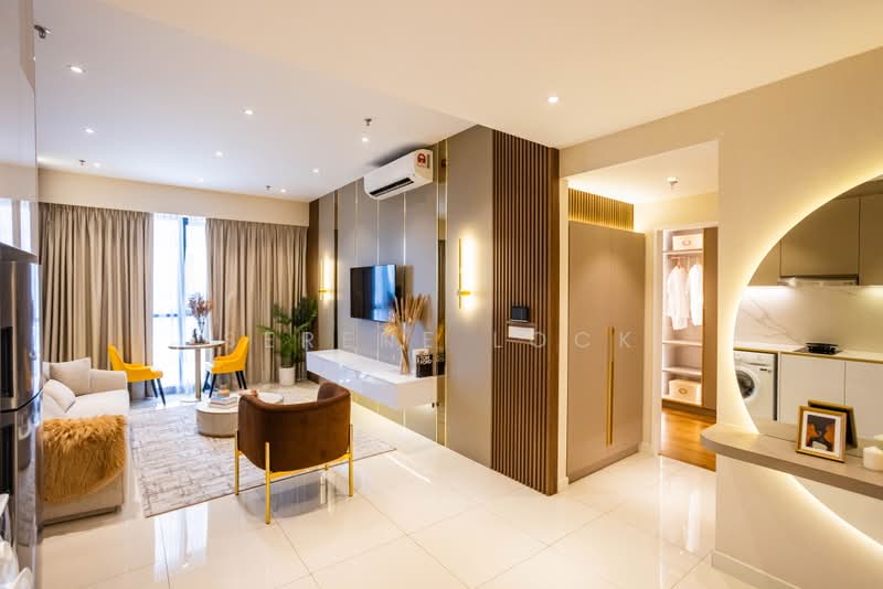 Service Residence for Sale at Golden Crown Residence - Serene Lock - Living Room - PropertyGuru.com.my