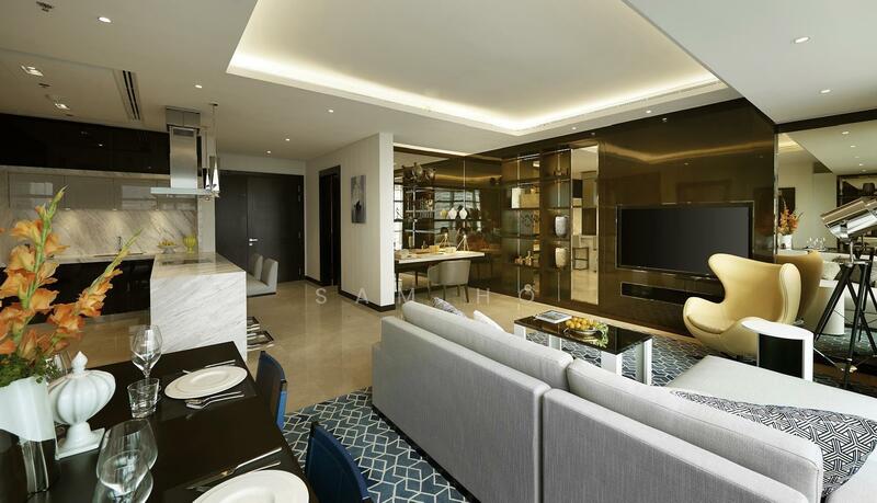 Servis Apartment untuk Dijual di The Ritz-Carlton Residences - Sam Ho - Living Room - PropertyGuru.com.my