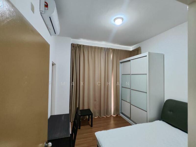 Master bedroom with bathroom
