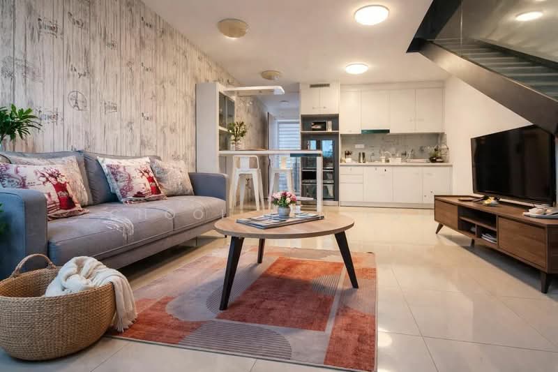 Service Residence for Rent at EkoCheras Service Residences - Chooi Mun Kum - Living Room - PropertyGuru.com.my