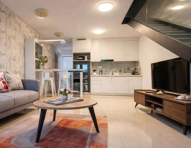 Service Residence for Rent at EkoCheras Service Residences - Chooi Mun Kum - Living Room - PropertyGuru.com.my