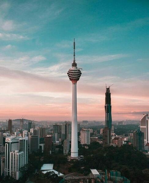 kl tower morning view