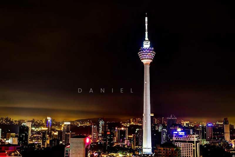 kl tower night view