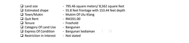 For Sale - Jalan Teberau 1, Ukay Heights