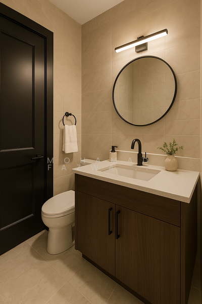 Poweder Room illustration