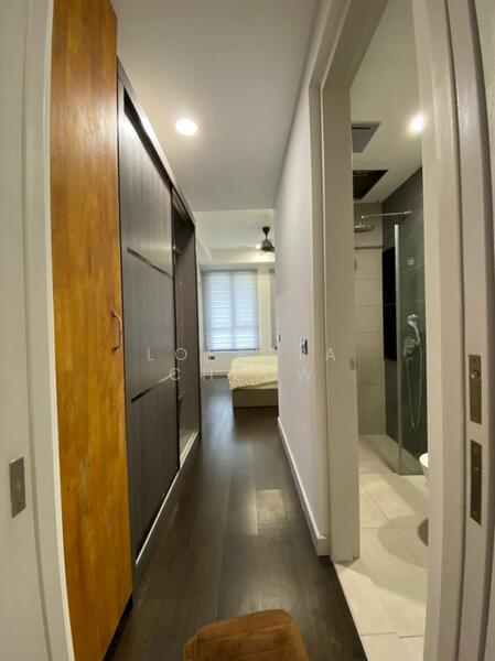 Corridor with wardrobe and bathroom