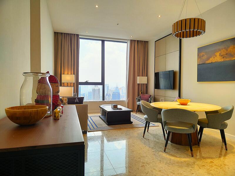 Living space with contemporary design