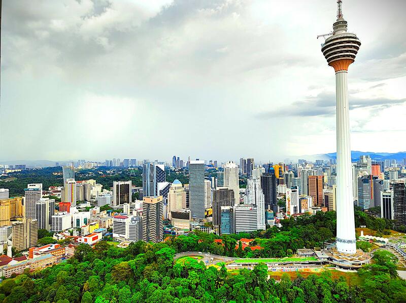 Enjoy eye-level views of KL Tower